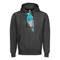 Charcoal Heather raven t  shirt the raven t  shirt Zipper Hoodie - linhVisuals