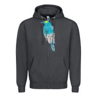 Smoke raven t  shirt the raven t  shirt Zipper Hoodie - linhVisuals