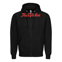 Black True Value Merchandise Zipper Hoodie - linhVisuals