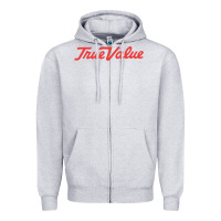 Heather Grey True Value Merchandise Zipper Hoodie - linhVisuals