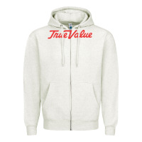 Oatmeal Heather True Value Merchandise Zipper Hoodie - linhVisuals