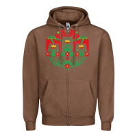 Chestnut swedish dala horse folk art t shirt Zipper Hoodie - linhVisuals