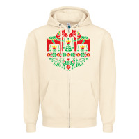 Sandshell swedish dala horse folk art t shirt Zipper Hoodie - linhVisuals