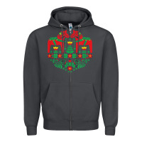 Smoke swedish dala horse folk art t shirt Zipper Hoodie - linhVisuals