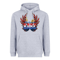 Heather Grey All America Babe Heavyweight Hoodie - JahusDesignShop