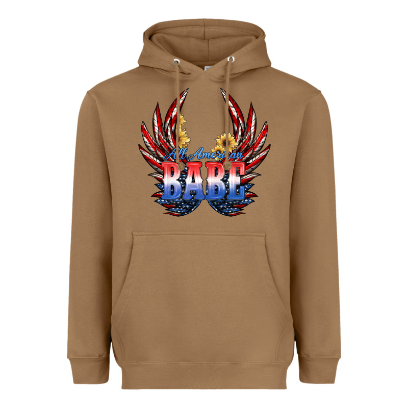 All America Babe Heavyweight Hoodie by JahusDesignShop | Teevron