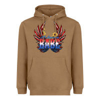 Toasted Coconut All America Babe Heavyweight Hoodie - JahusDesignShop