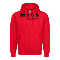 Red Maryland Institute College of Art Zipper Hoodie - linhVisuals