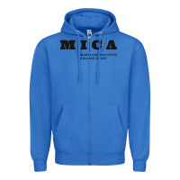 True Royal Maryland Institute College of Art Zipper Hoodie - linhVisuals
