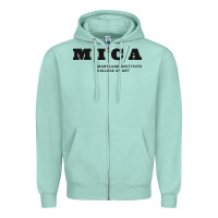Seafoam Maryland Institute College of Art Zipper Hoodie - linhVisuals
