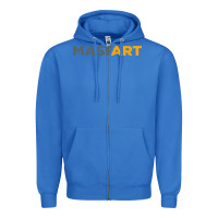 True Royal Massachusetts College of Art and Design Zipper Hoodie - linhVisuals