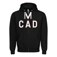 Black Minneapolis College of Art and Design Zipper Hoodie - linhVisuals