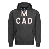 Charcoal Heather Minneapolis College of Art and Design Zipper Hoodie - linhVisuals