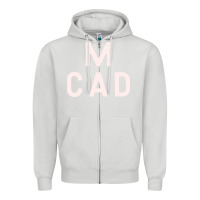 Dove Grey Minneapolis College of Art and Design Zipper Hoodie - linhVisuals