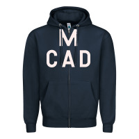 Navy Minneapolis College of Art and Design Zipper Hoodie - linhVisuals