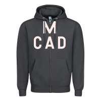 Smoke Minneapolis College of Art and Design Zipper Hoodie - linhVisuals