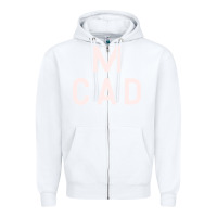 White Minneapolis College of Art and Design Zipper Hoodie - linhVisuals
