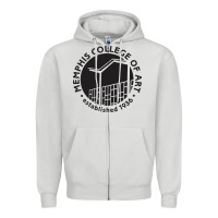 Dove Grey Memphis College of Art Zipper Hoodie - linhVisuals