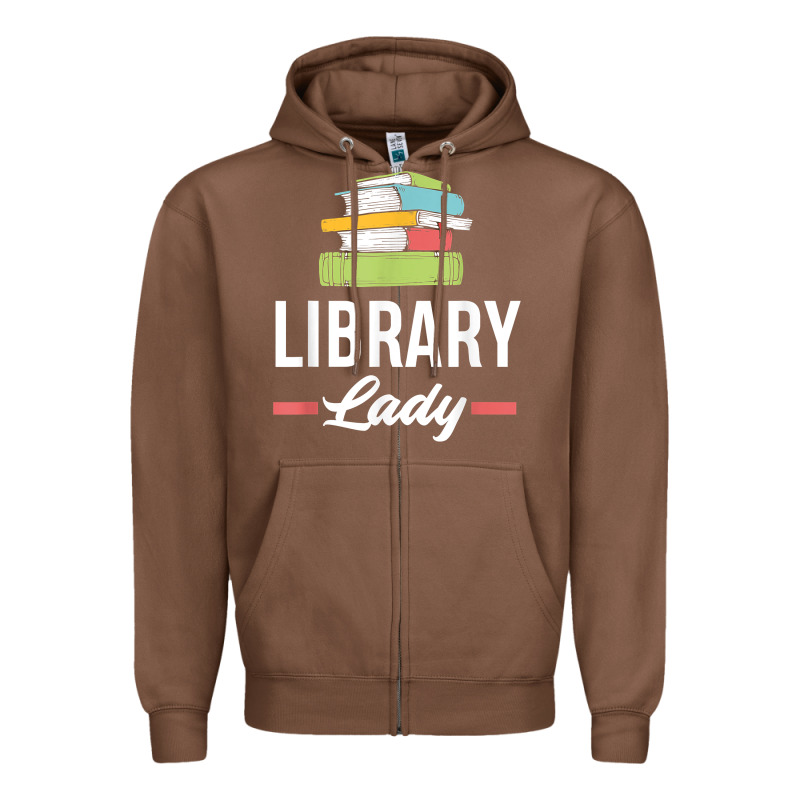 Womens Funny Library Lady Librarian Library Assistant T Shirt Zipper Hoodie by linhVisuals | Teevron