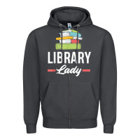 Smoke womens funny library lady librarian library assistant t shirt Zipper Hoodie - linhVisuals