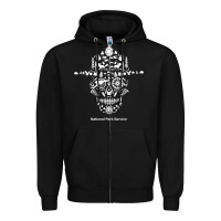 Black national park service, skull animals hiking camping eliments t shirt Zipper Hoodie - linhVisuals