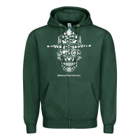 Sports Green national park service, skull animals hiking camping eliments t shirt Zipper Hoodie - linhVisuals