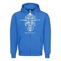 True Royal national park service, skull animals hiking camping eliments t shirt Zipper Hoodie - linhVisuals