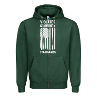 Sports Green violates community standards apparel community t shirt Zipper Hoodie - linhVisuals
