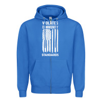 True Royal violates community standards apparel community t shirt Zipper Hoodie - linhVisuals