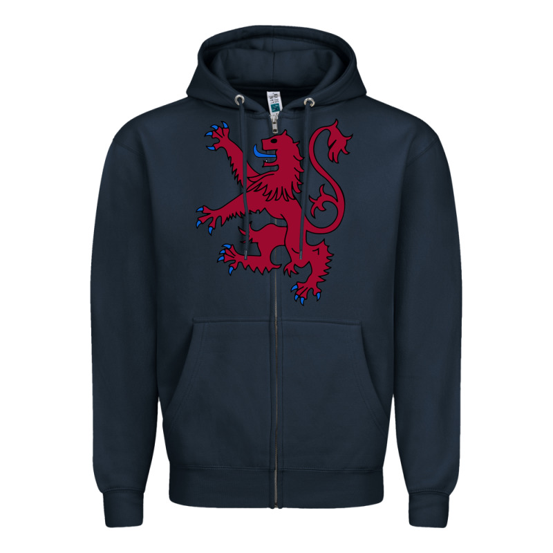 Lion Rampant Of Scotland, Royal Banner, Royal Arms, Scottish Pride Zipper Hoodie by linhVisuals | Teevron