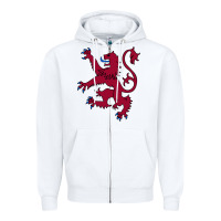 White lion rampant of scotland, royal banner, royal arms, scottish pride Zipper Hoodie - linhVisuals