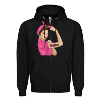 Black believe cancer awareness women gift Zipper Hoodie - linhVisuals