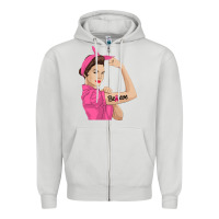 Dove Grey believe cancer awareness women gift Zipper Hoodie - linhVisuals