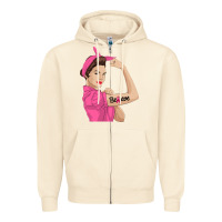 Sandshell believe cancer awareness women gift Zipper Hoodie - linhVisuals