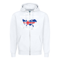 White what part of eyjafjallajökull don't you understand raglan baseball te Zipper Hoodie - linhVisuals