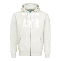 Oatmeal Heather we're here for the foursome funny sarcasm golf lover golfer t shirt Zipper Hoodie - linhVisuals