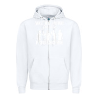 White we're here for the foursome funny sarcasm golf lover golfer t shirt Zipper Hoodie - linhVisuals