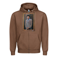 Chestnut seinfeld the kramer portrait t shirt Zipper Hoodie - linhVisuals