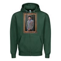 Sports Green seinfeld the kramer portrait t shirt Zipper Hoodie - linhVisuals