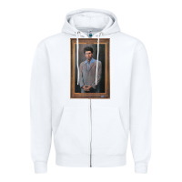 White seinfeld the kramer portrait t shirt Zipper Hoodie - linhVisuals