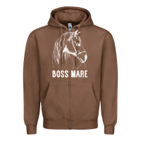 Chestnut womens boss mare horseback riding equestrians men horse women gift v n Zipper Hoodie - linhVisuals