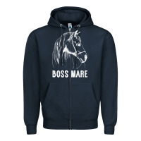 Womens Boss Mare Horseback Riding Equestrians Men Horse Women Gift V N Zipper Hoodie | Teevron