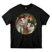Black Baby Goats Christmas Heavy Core Tee - RanaPortraitStore