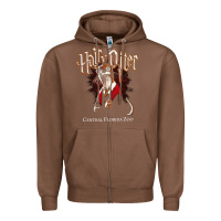 Chestnut hairy otter [tb] Zipper Hoodie - linhVisuals