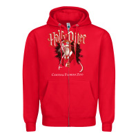 Red hairy otter [tb] Zipper Hoodie - linhVisuals