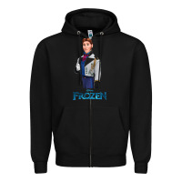 Black hans frozen Zipper Hoodie - linhVisuals