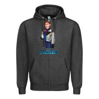 Charcoal Heather hans frozen Zipper Hoodie - linhVisuals