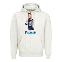 Oatmeal Heather hans frozen Zipper Hoodie - linhVisuals