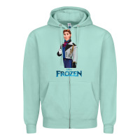 Seafoam hans frozen Zipper Hoodie - linhVisuals