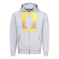 Heather Grey sandeman, from vintage port & sherry advertisement   vintage advertise Zipper Hoodie - linhVisuals